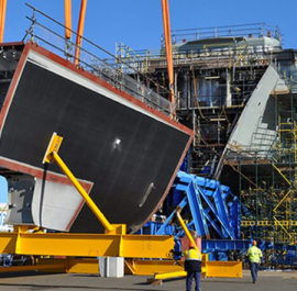 Repair work of the ship “First” (Kaliningrad)